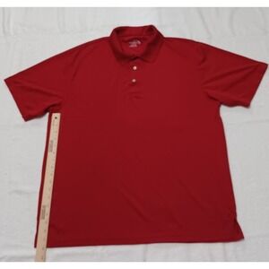 Champions Tour Mens‎ XXL Red Short Sleeve Performance Golf Polo Shirt